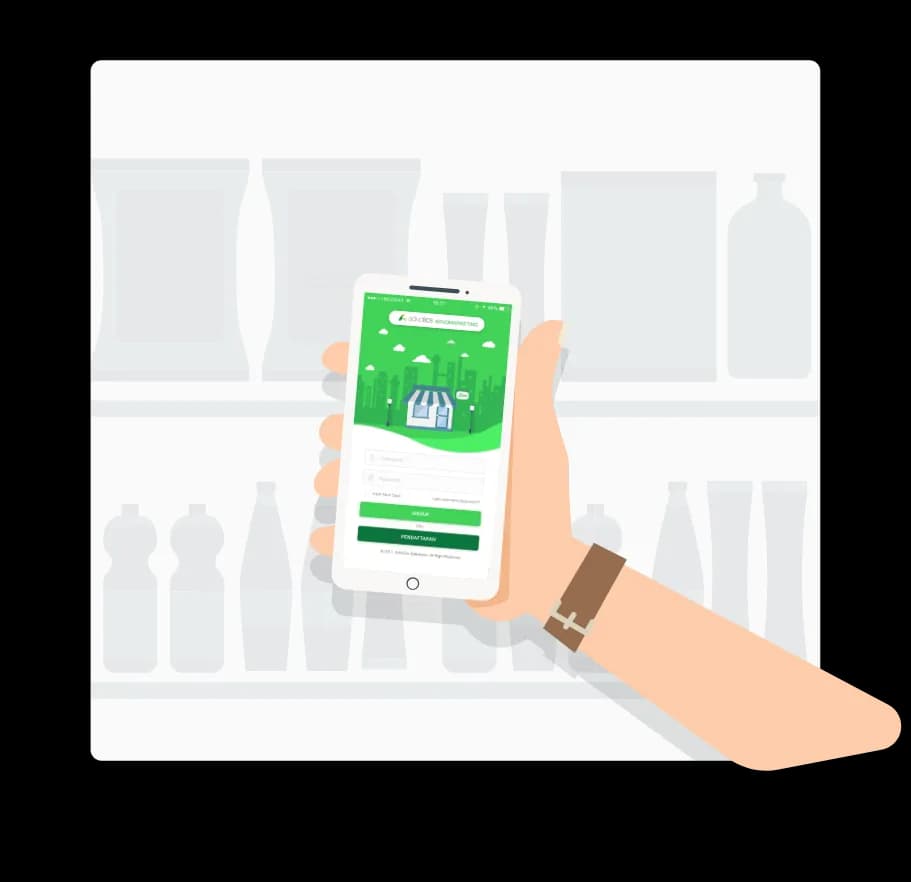 Retailer terhubung langsung dengan brand lewat aplikasi di toko