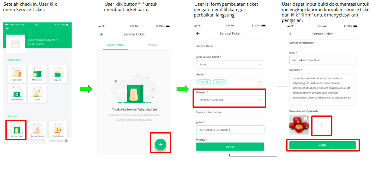 RN kategori perubahan langsung