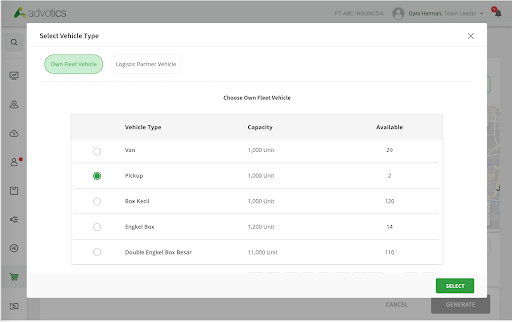 Advotics Delivery Planning System